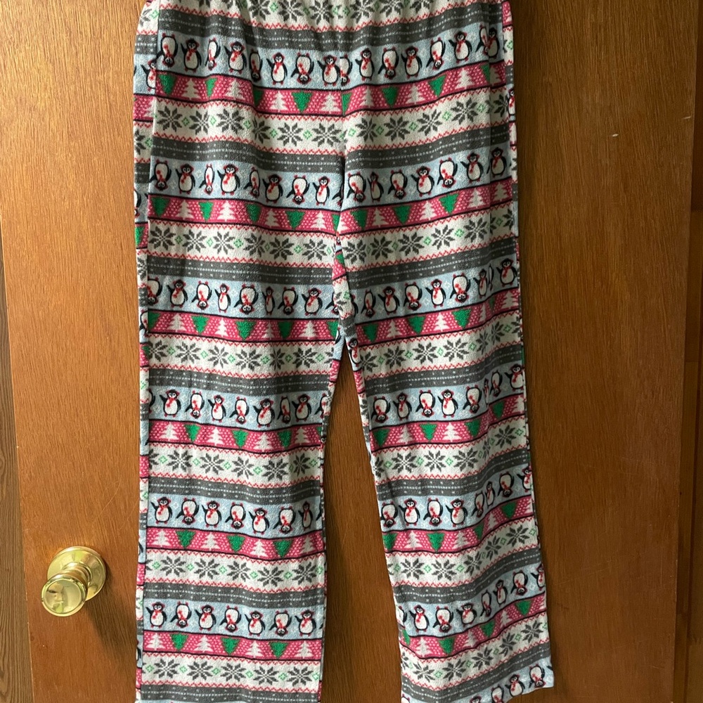 Cozy Penguin Print Pajama Pants